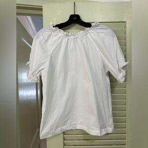 Hill House Home white poplin blouse - size medium